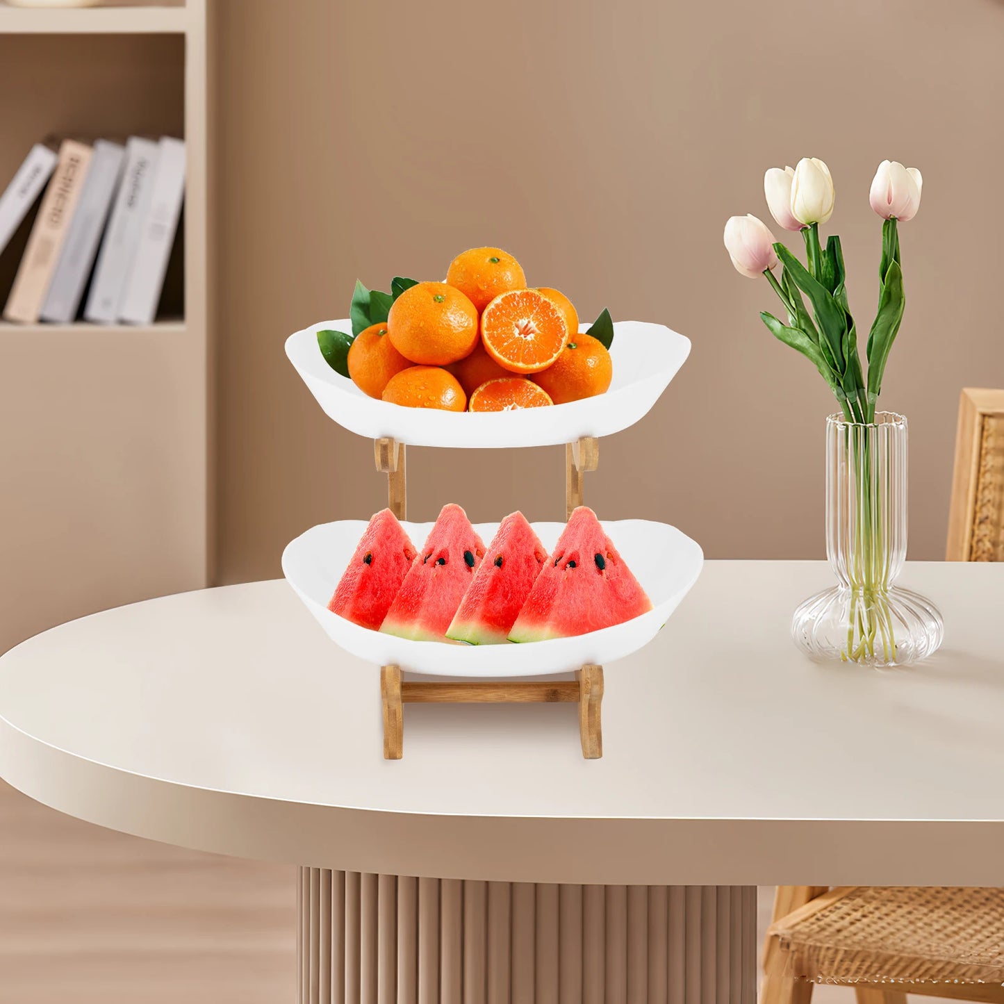 Your Charmed Home Store Two Tier Fruit Bowl Kitchen Counter