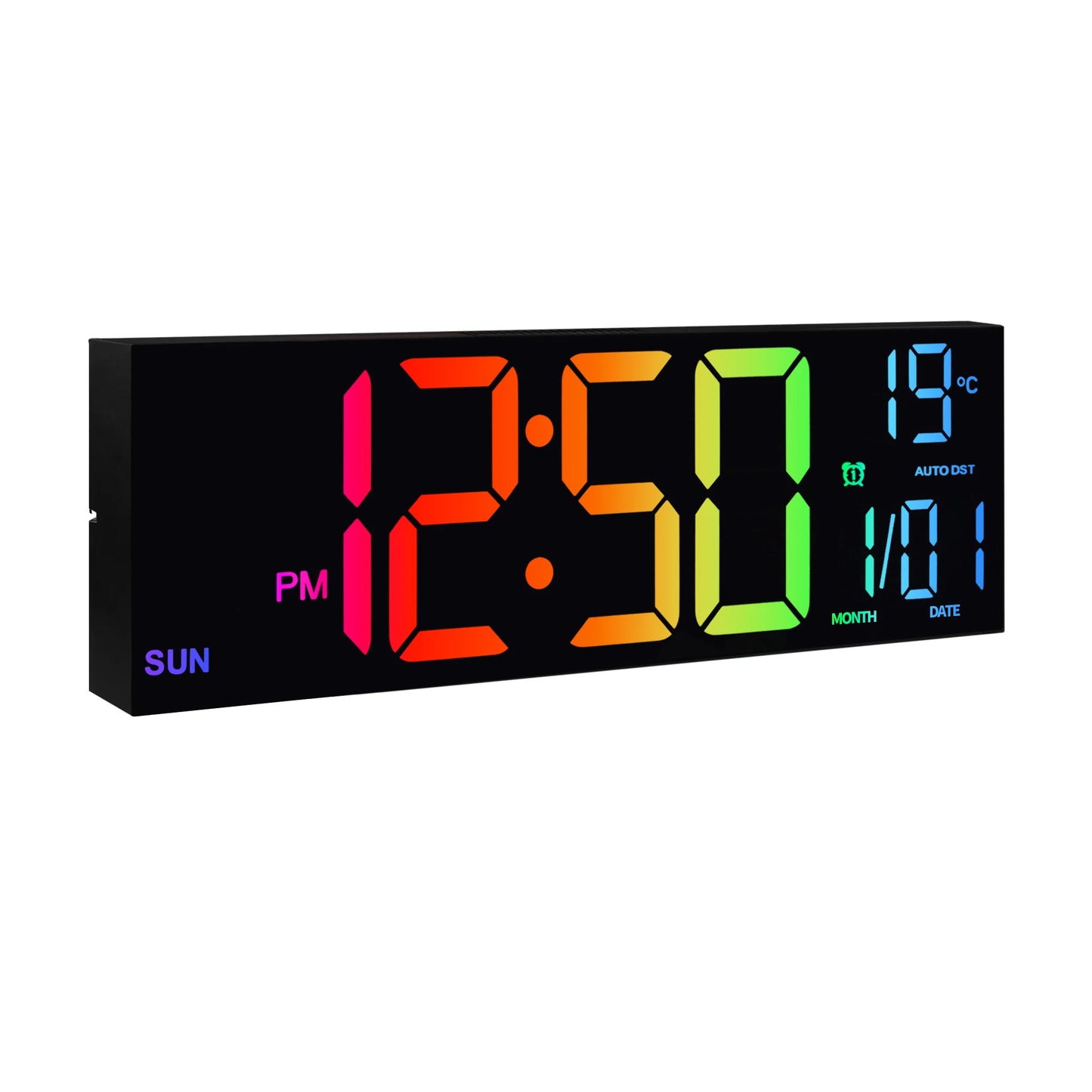 Hign-concerned LED Wall Clock With Remote And Alarm