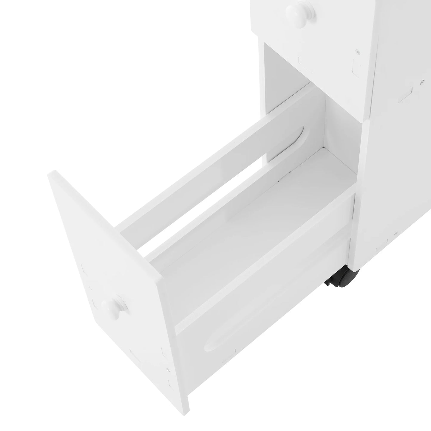 Hign-concerned Narrow Bathroom Cabinet With Drawers