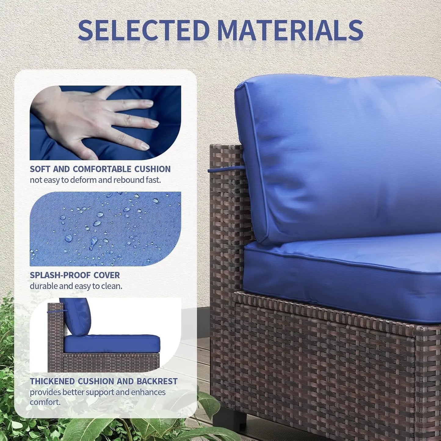 HobbyLane 7 Piece Modular Outdoor Furniture Set