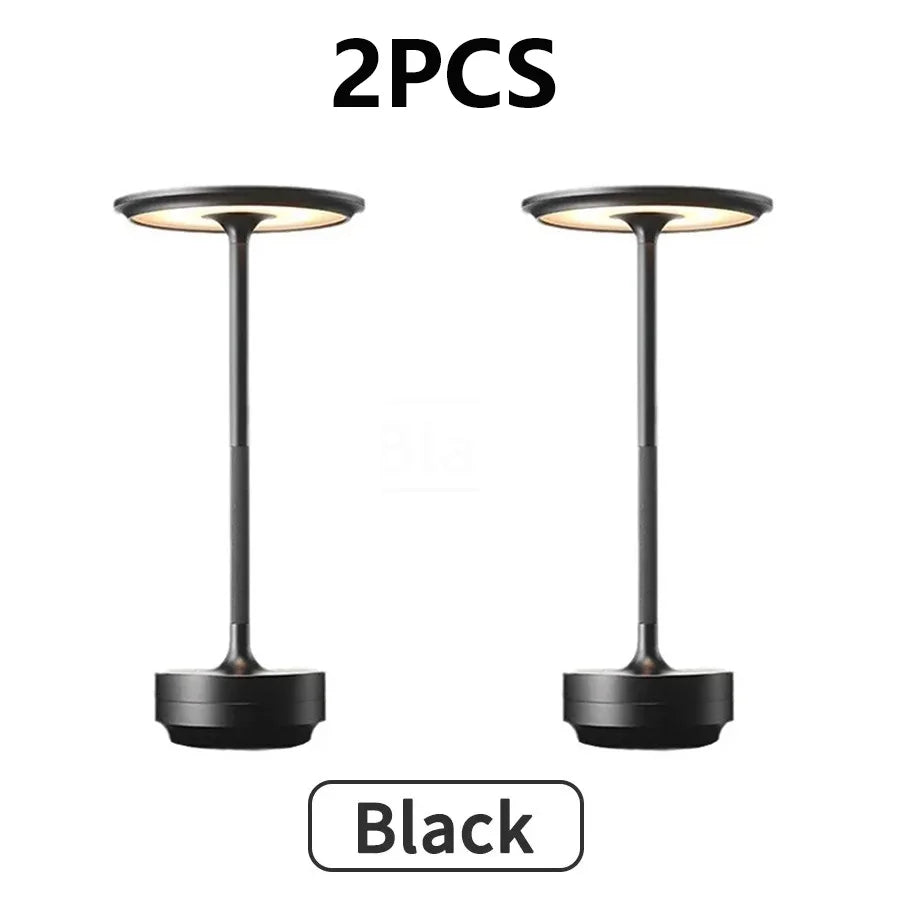 HPH 2 Pack Rechargeable Wireless Table Lamps USB C Bedroom
