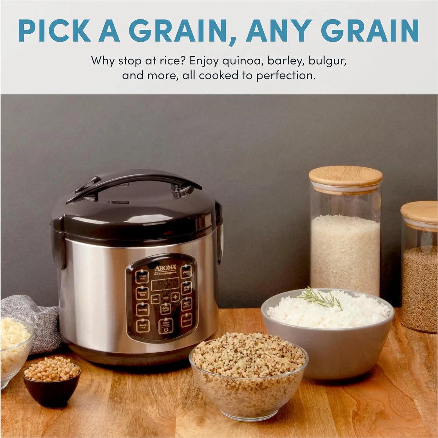 Digital Rice Cooker And Multicooker And Steamer And Oatmeal Cook