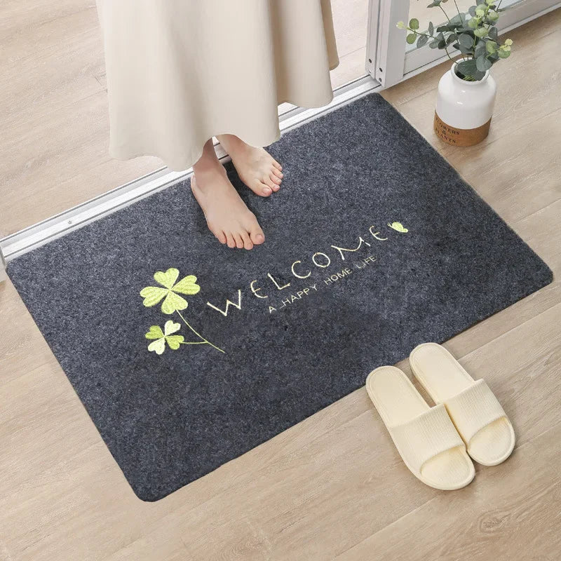 Solid Welcome Entrance Doormats For Home Hallway Non Slip