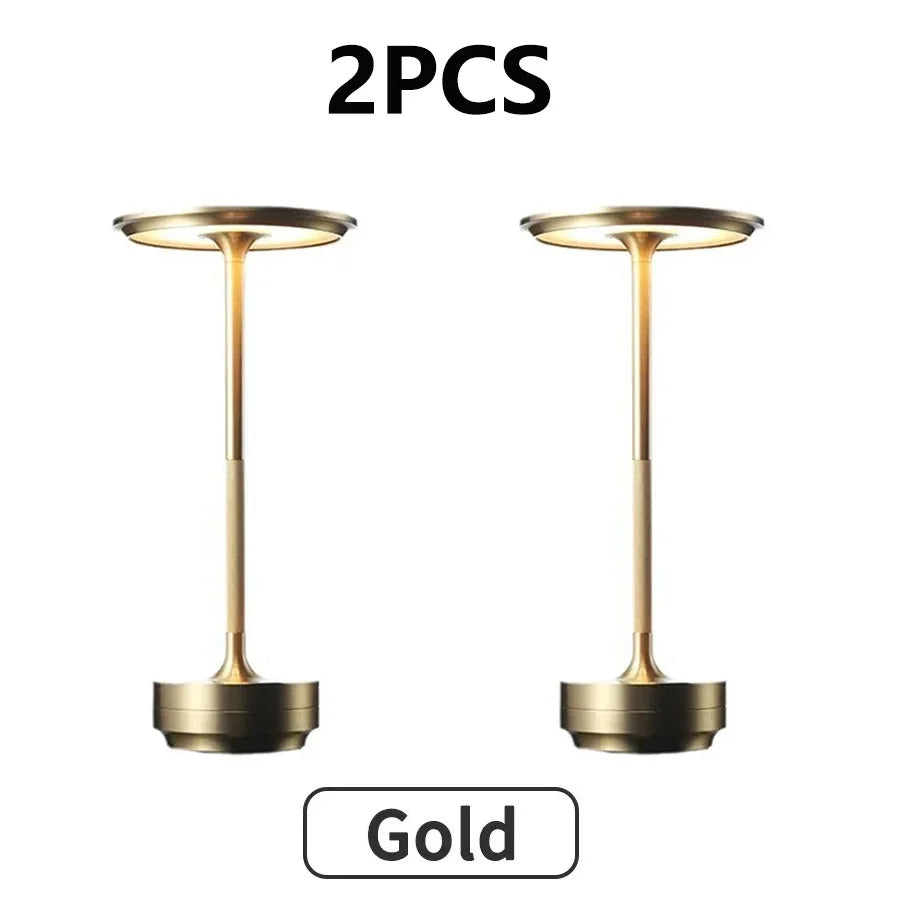 HPH 2 Pack Rechargeable Wireless Table Lamps USB C Bedroom