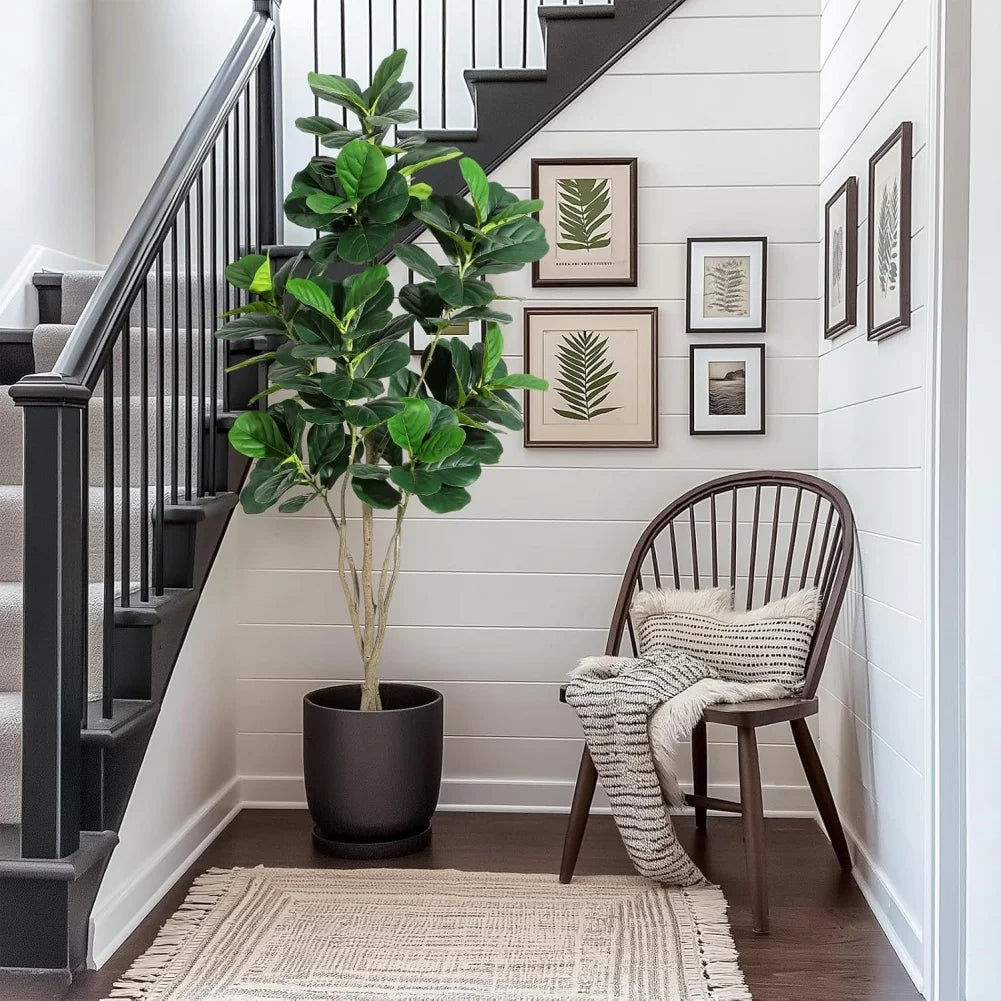 HiMIS Fiddle Leaf Fig Artificial Tree For Home Decor