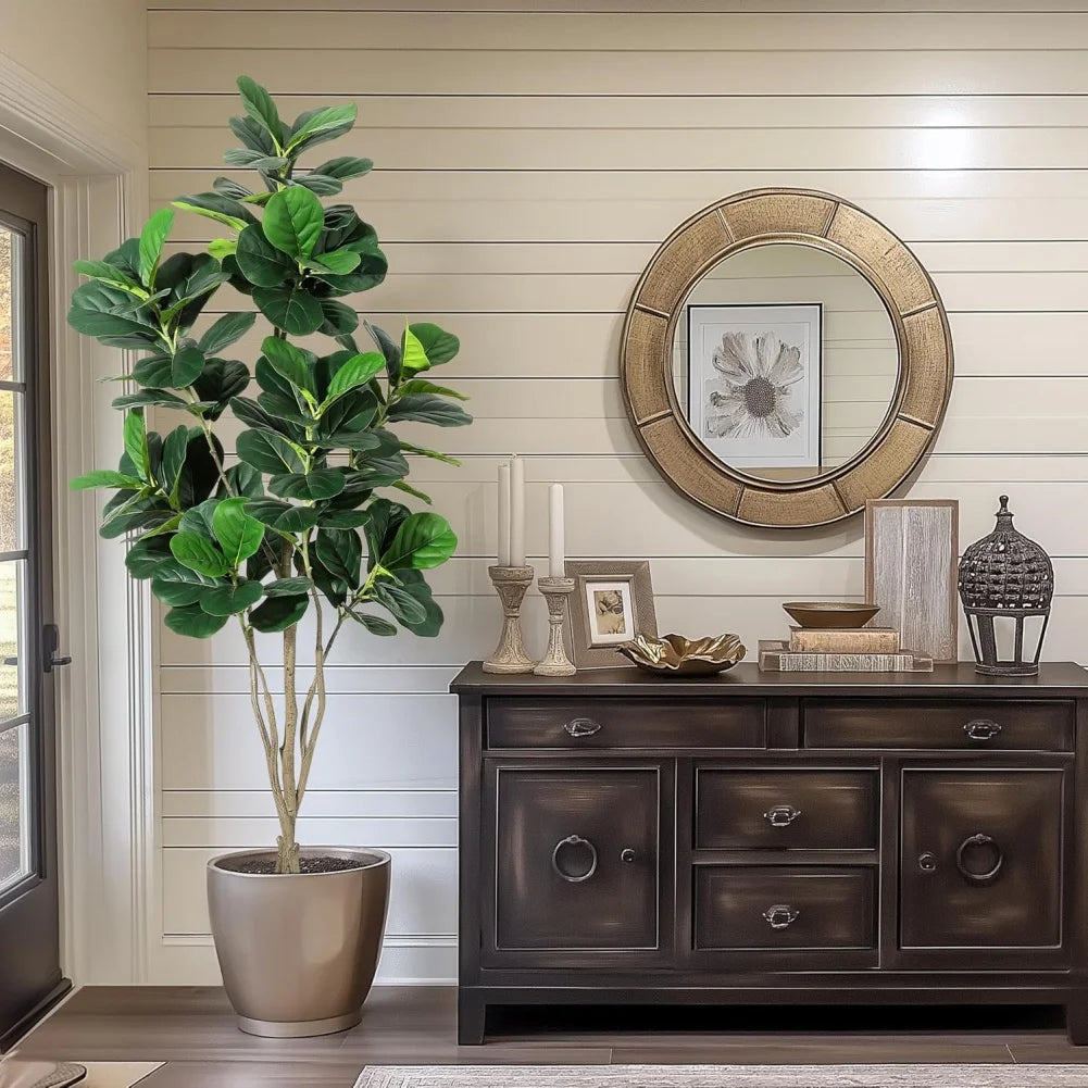 HiMIS Fiddle Leaf Fig Artificial Tree For Home Decor