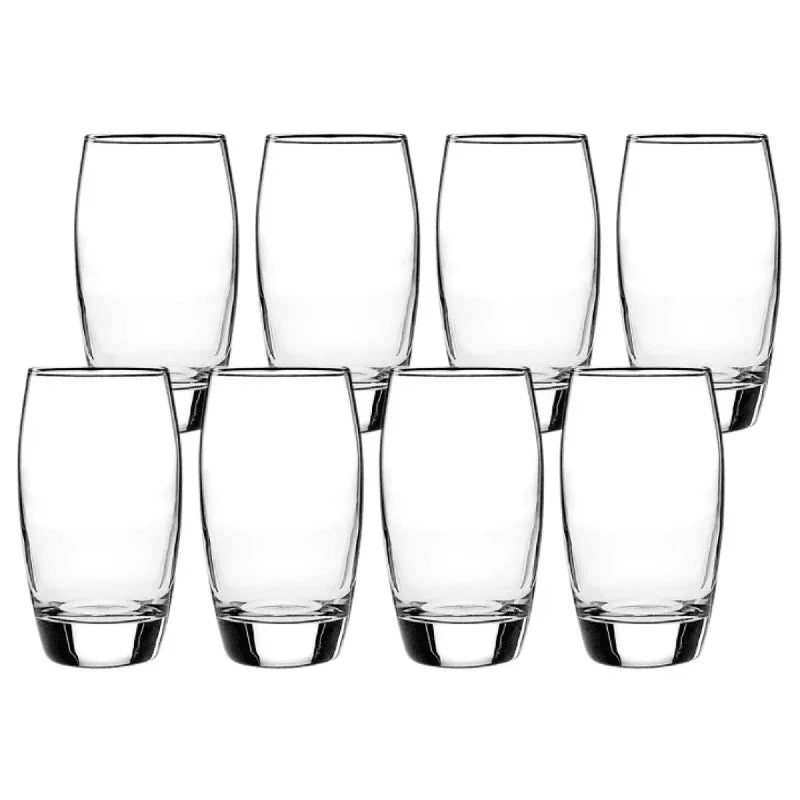 Drinkware Ellendale Glasses Set of 8 Heavy Base Clear Glass