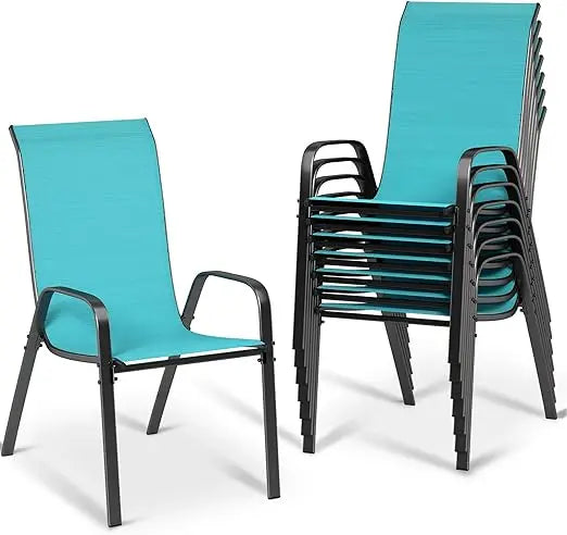 Patio Dining Chairs Stackable All Weather Teslin Chair