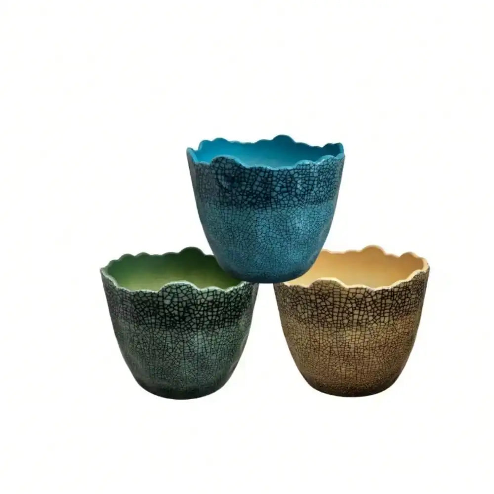 Hign-concerned Modern Glazed Polystone Planter Indoor