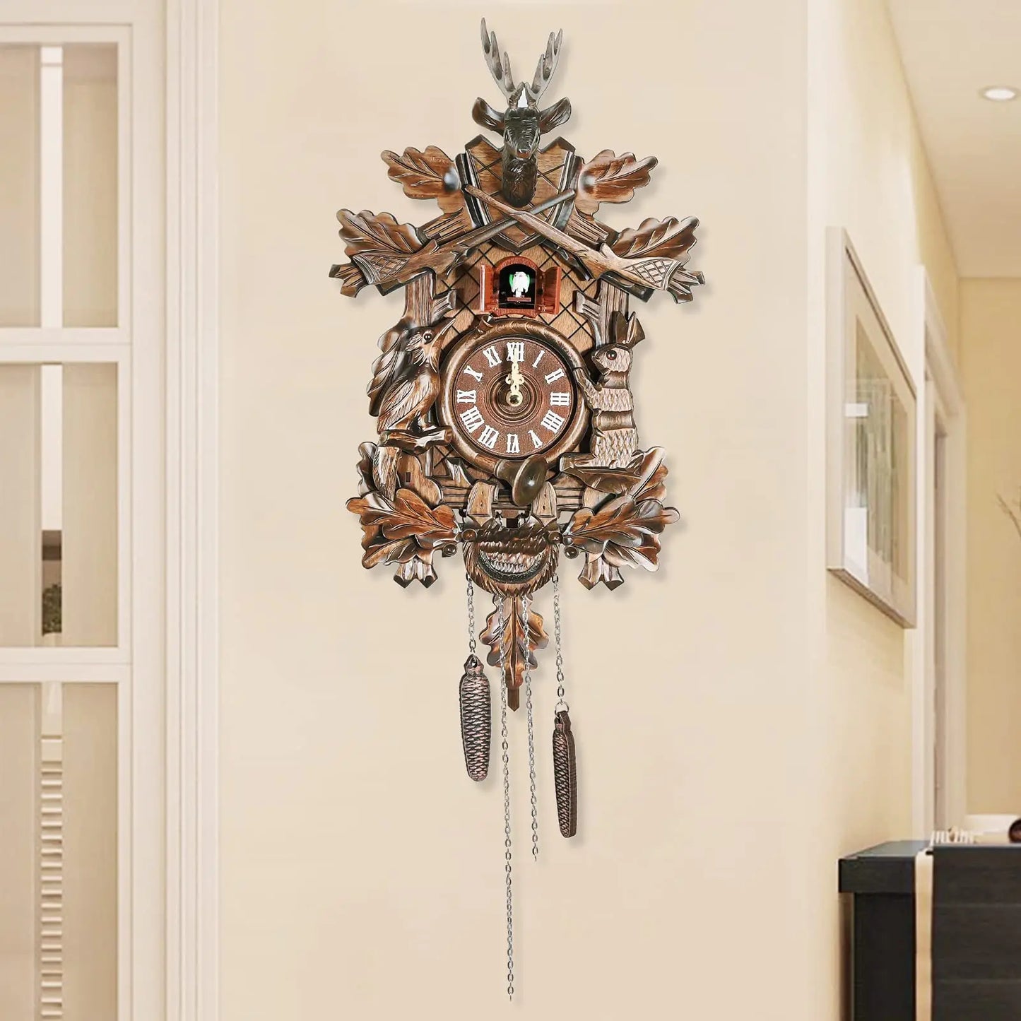 Black Forest Cuckoo Clock Traditional European Wall Clock