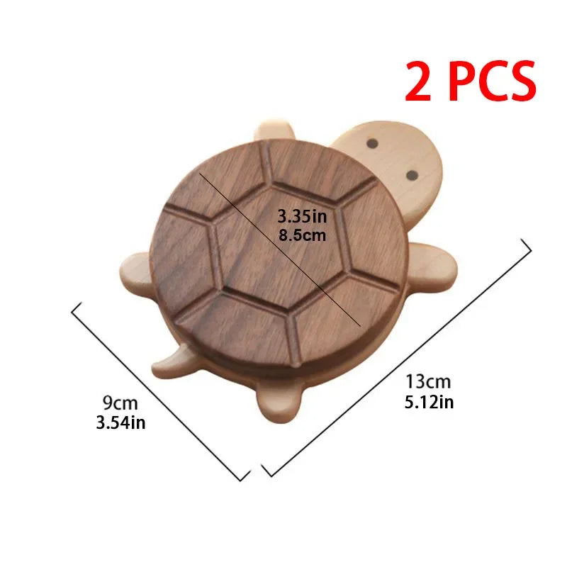 Wooden Turtle Insulation Mat Coaster For Kettle And Tea Cups