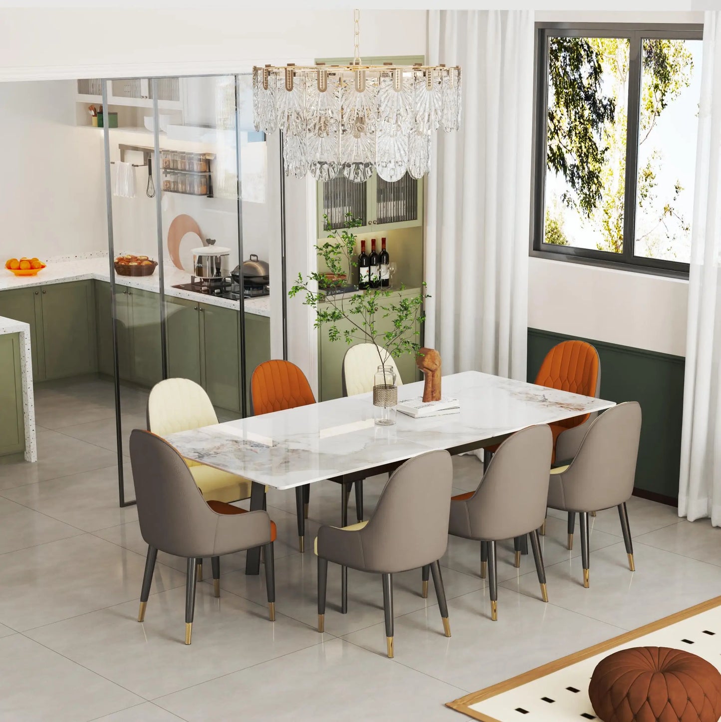 Finishes Extendable Sintered Stone Dining Table 8To10