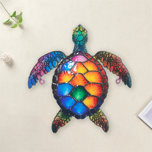 Vibrant Metal Octopus Wall Sculpture Colorful Ocean Decor