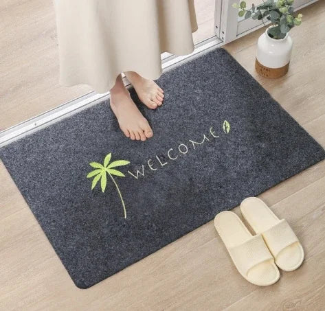Solid Welcome Entrance Doormats For Home Hallway Non Slip