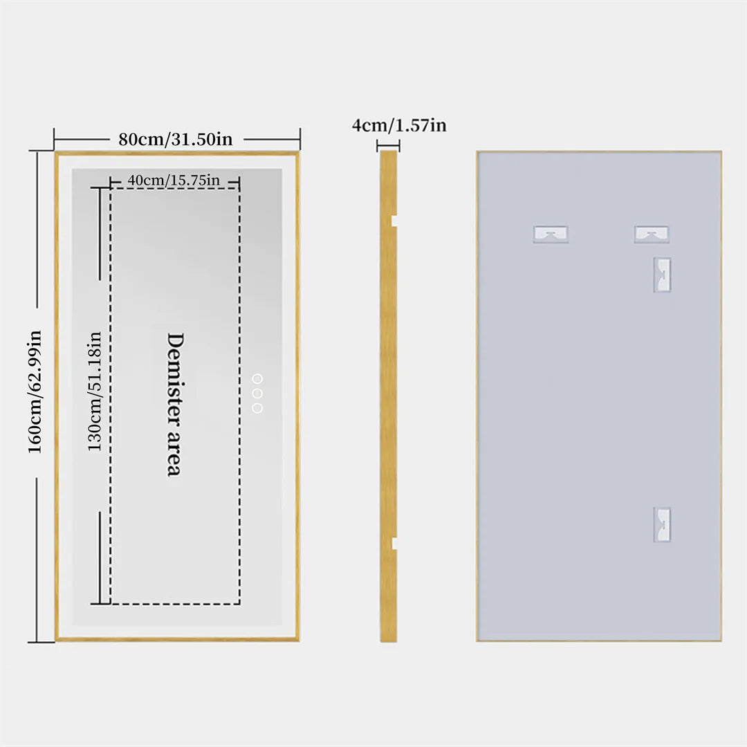 LUVODI Fogless Smart Touch Full Body Dressing Mirror