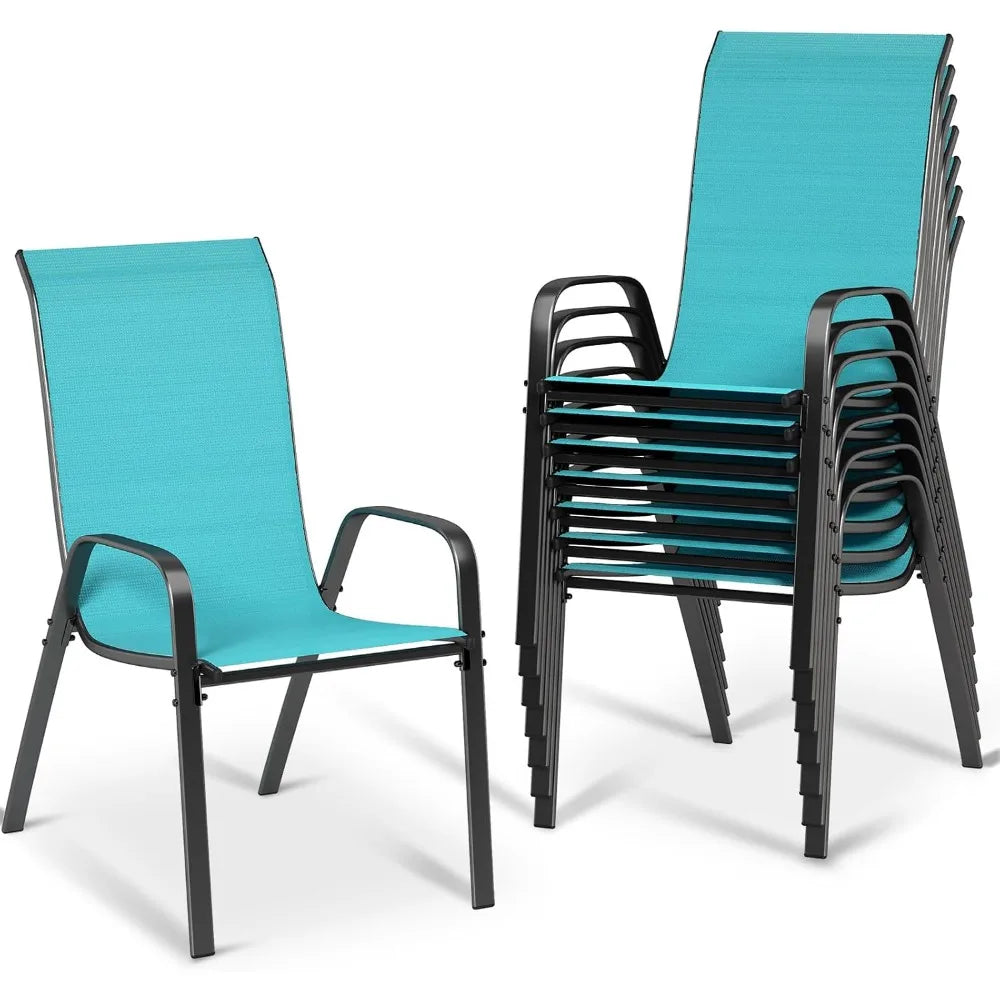 Patio Dining Chairs Stackable All Weather Teslin Chair