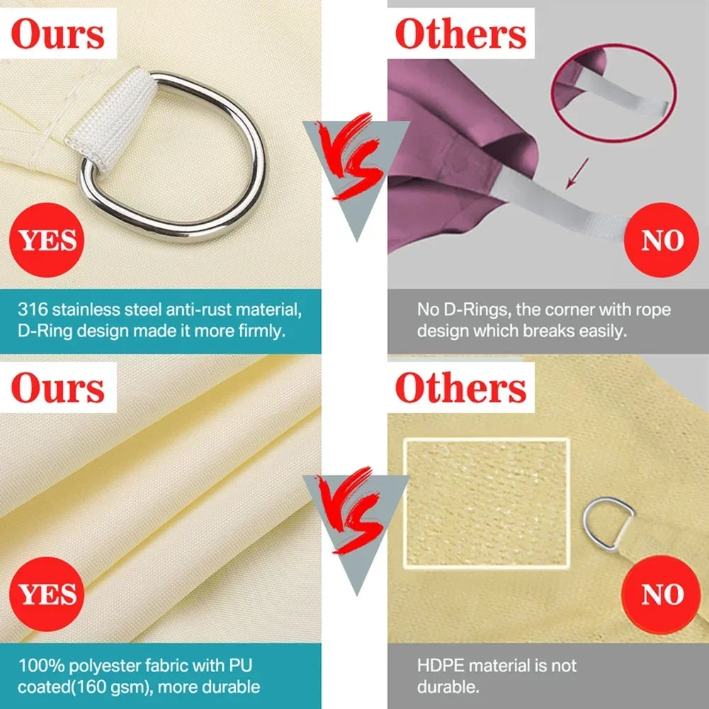 CN Jiangsu Waterproof Sun Shelter Shade Sail For Outdoor