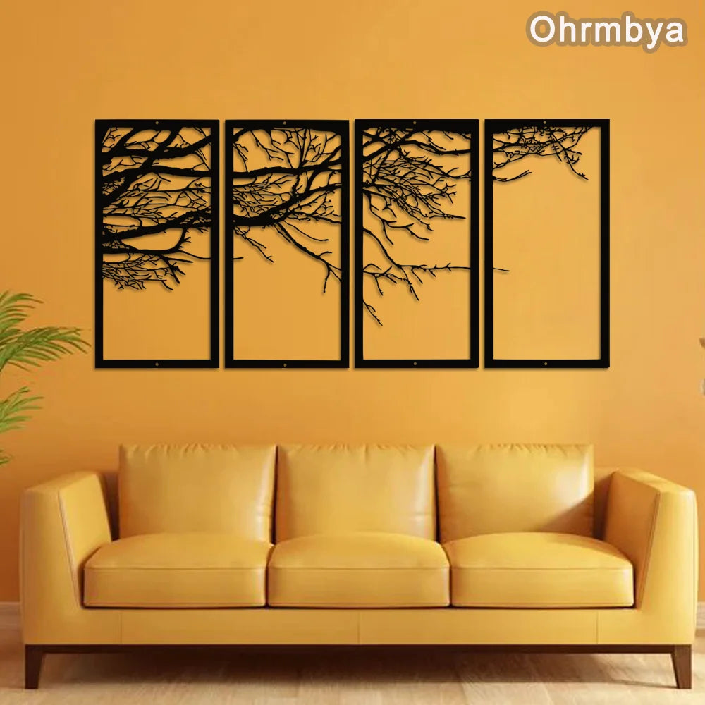 Hign-concerned Chemical Ohrmbya Tree of Life Metal Wall Art