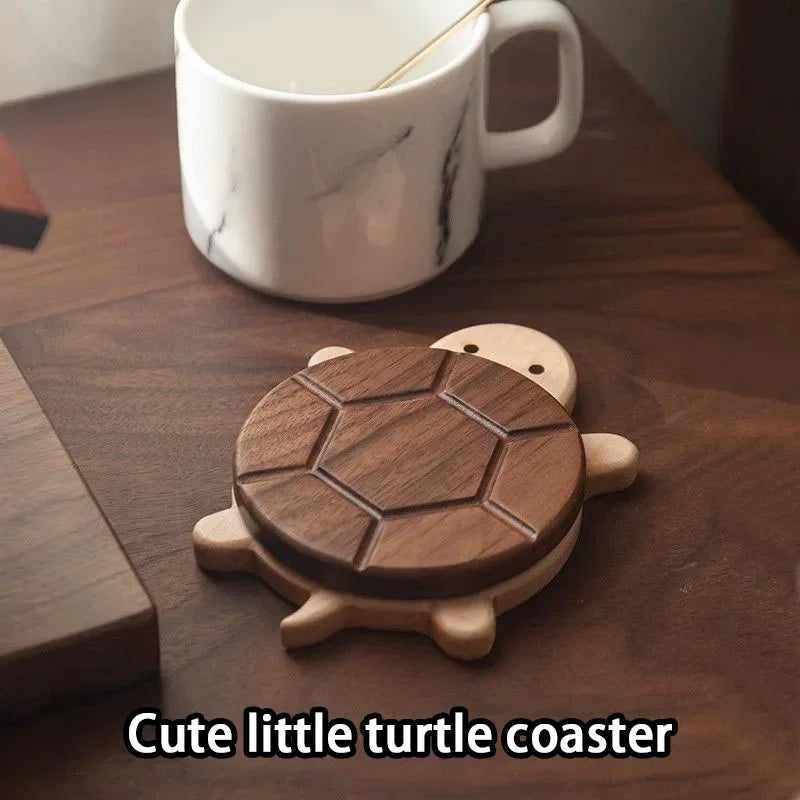 Wooden Turtle Insulation Mat Coaster For Kettle And Tea Cups