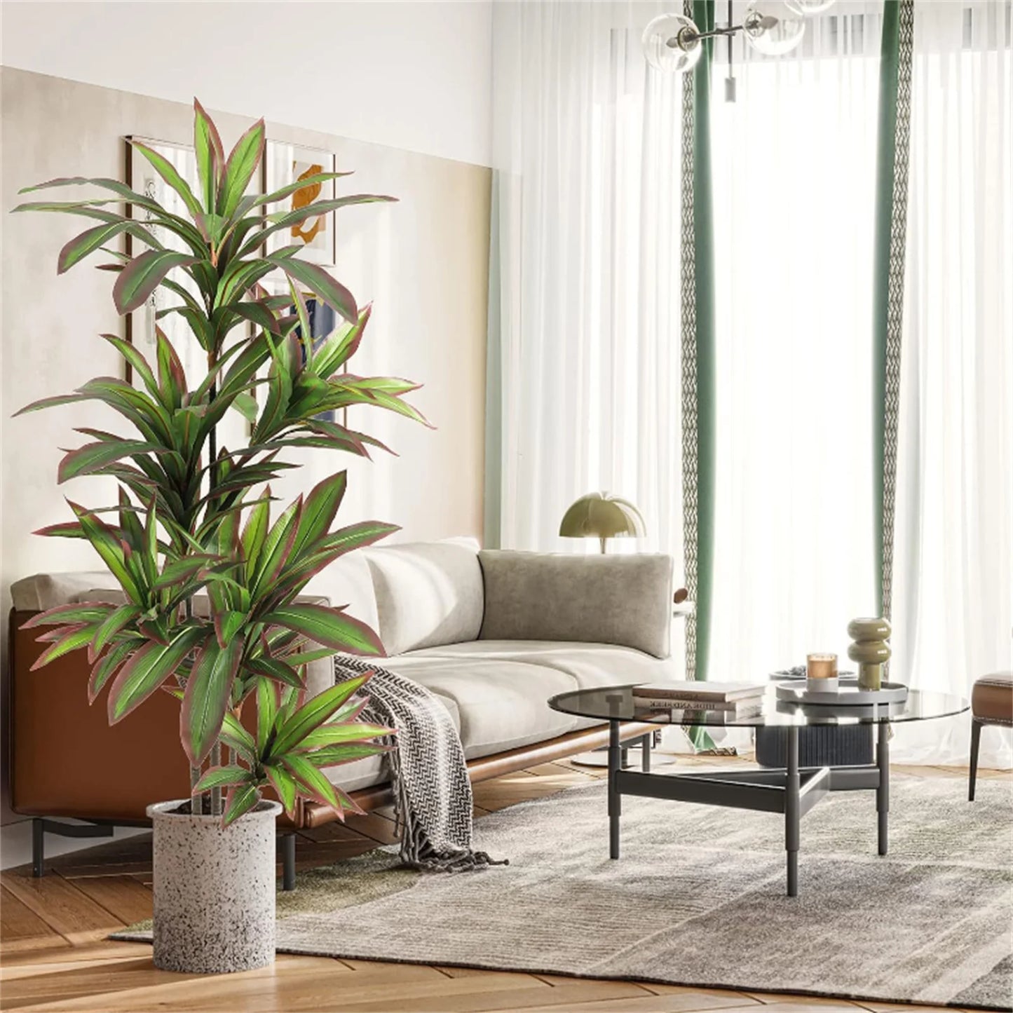 Guangdong Hign Artificial Dracaena Indoor Plant In Pot