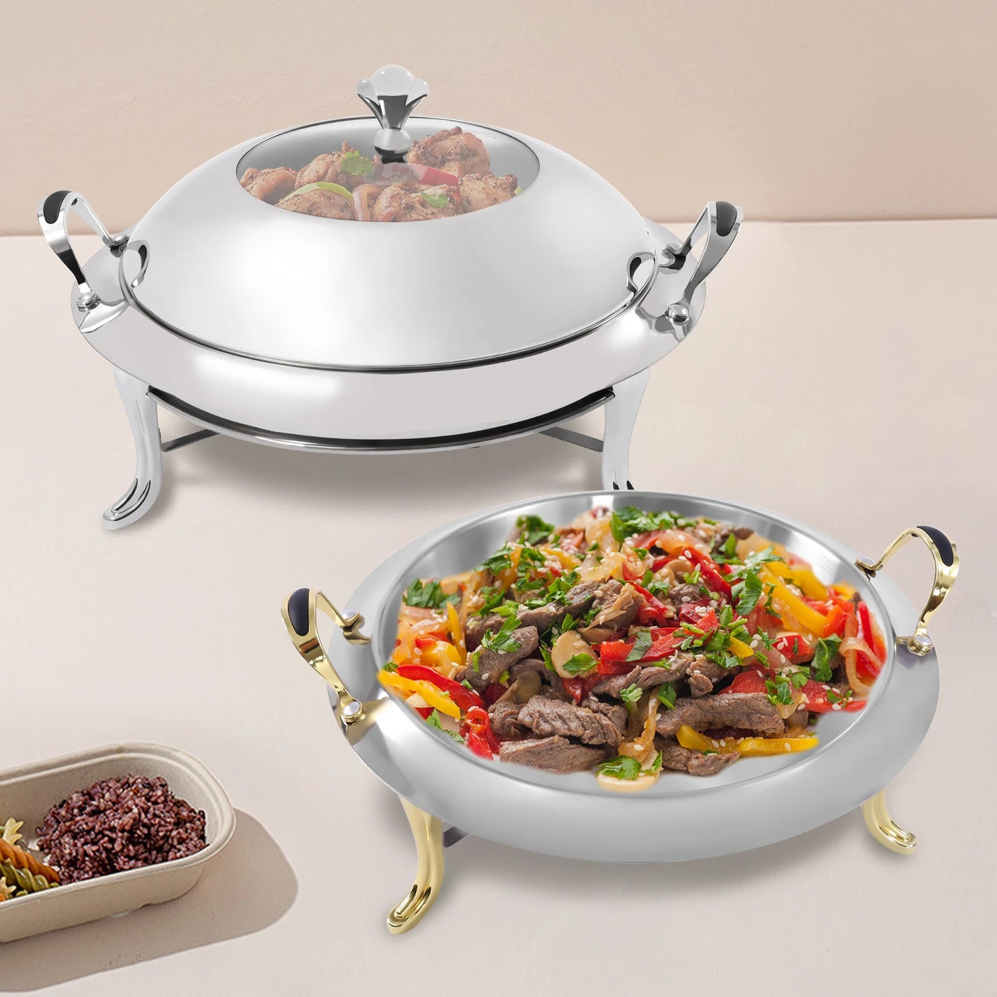 Stainless Steel Chafing Dish 3L Capacity Buffet Warmer