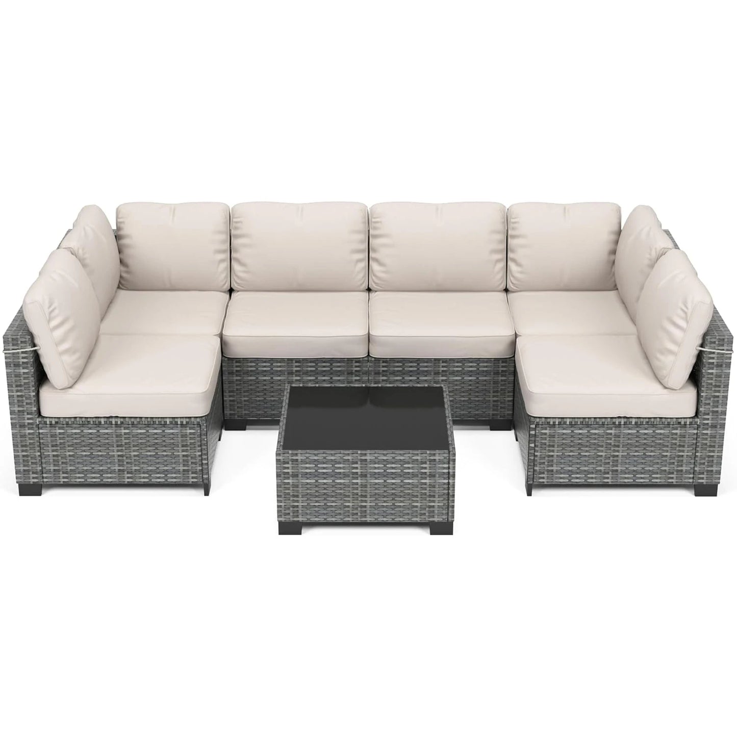 HobbyLane 7 Piece Modular Outdoor Furniture Set