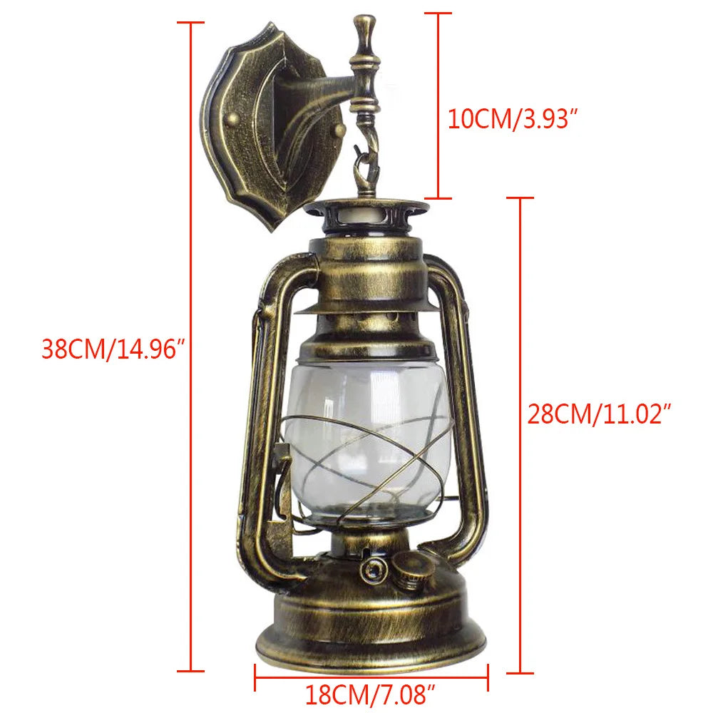 Bymaocar Outdoor Wall Light Antique Exterior Lantern Lamp