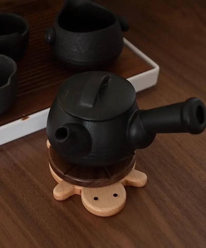 Wooden Turtle Insulation Mat Coaster For Kettle And Tea Cups