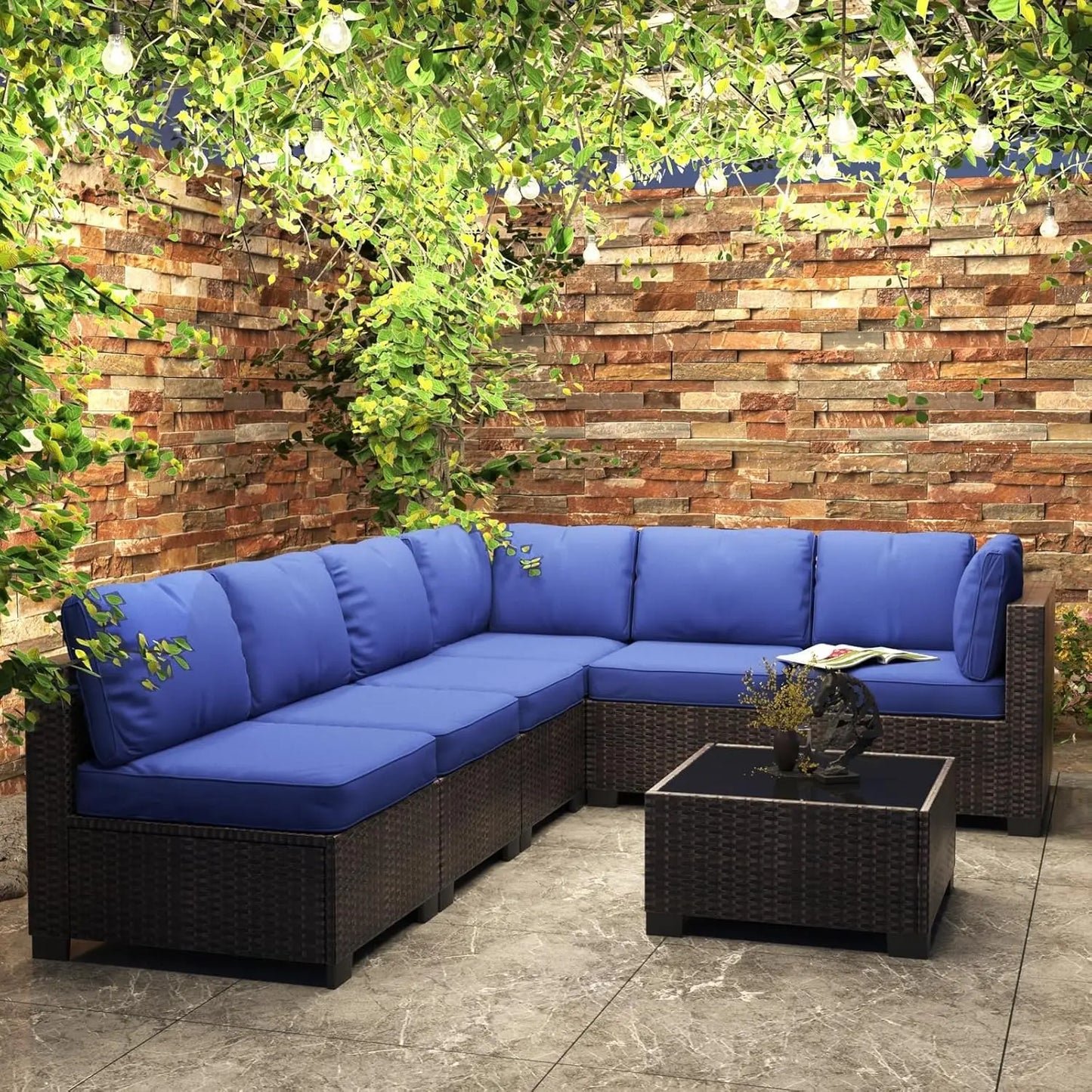 HobbyLane 7 Piece Modular Outdoor Furniture Set