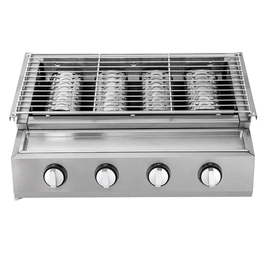 Stainless Steel Gas Grill Roaster 4 Burner BBQ For Camping
