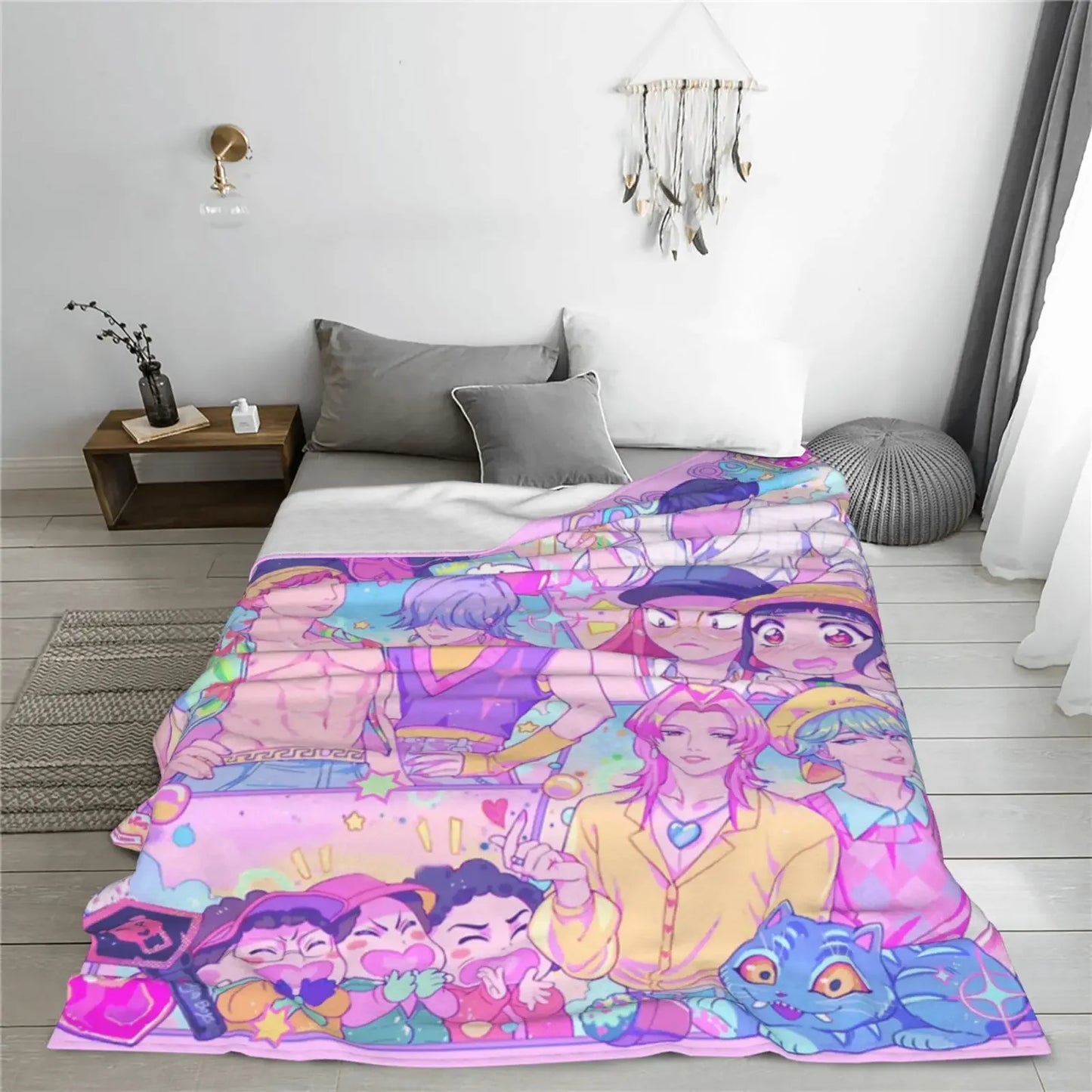 Guangdong Demon Hunters K Pop Cozy Flannel Blanket