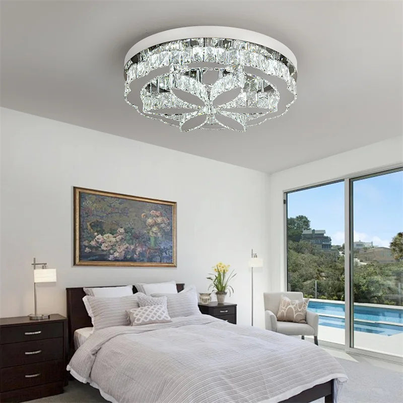 Your Charmed Home Store Deckrico Led Crystal Chandelier