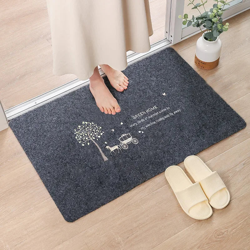 Solid Welcome Entrance Doormats For Home Hallway Non Slip