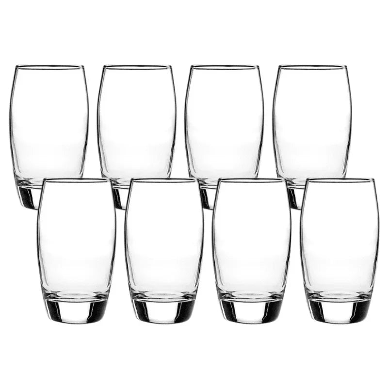 Drinkware Ellendale Glasses Set of 8 Heavy Base Clear Glass