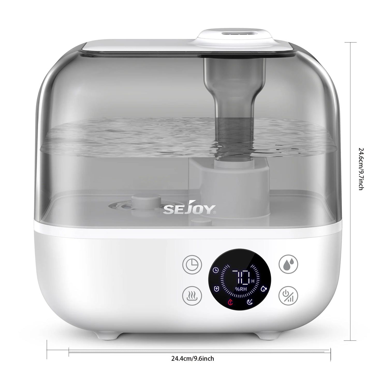 Sejoy Ultrasonic Humidifier With Aromatherapy Diffuser