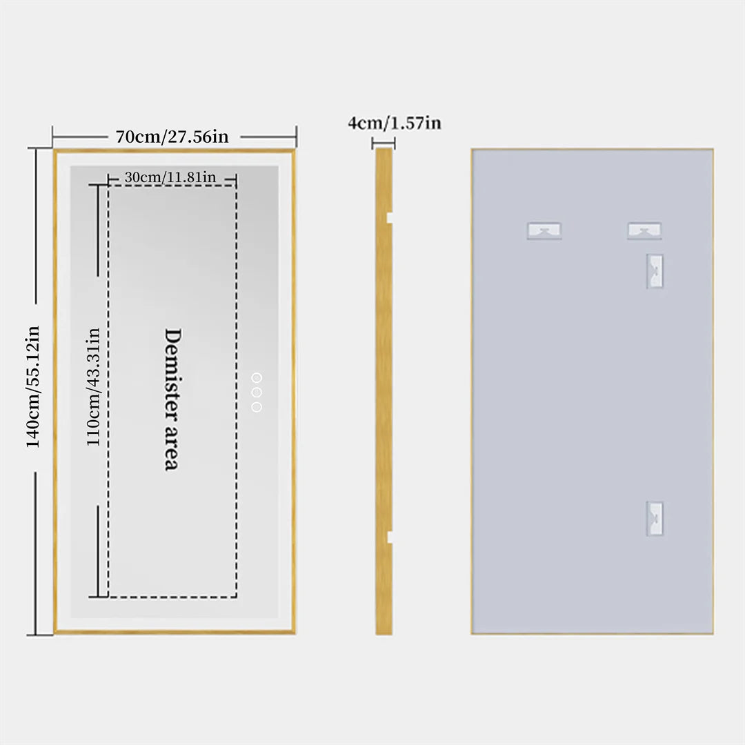 LUVODI Fogless Smart Touch Full Body Dressing Mirror