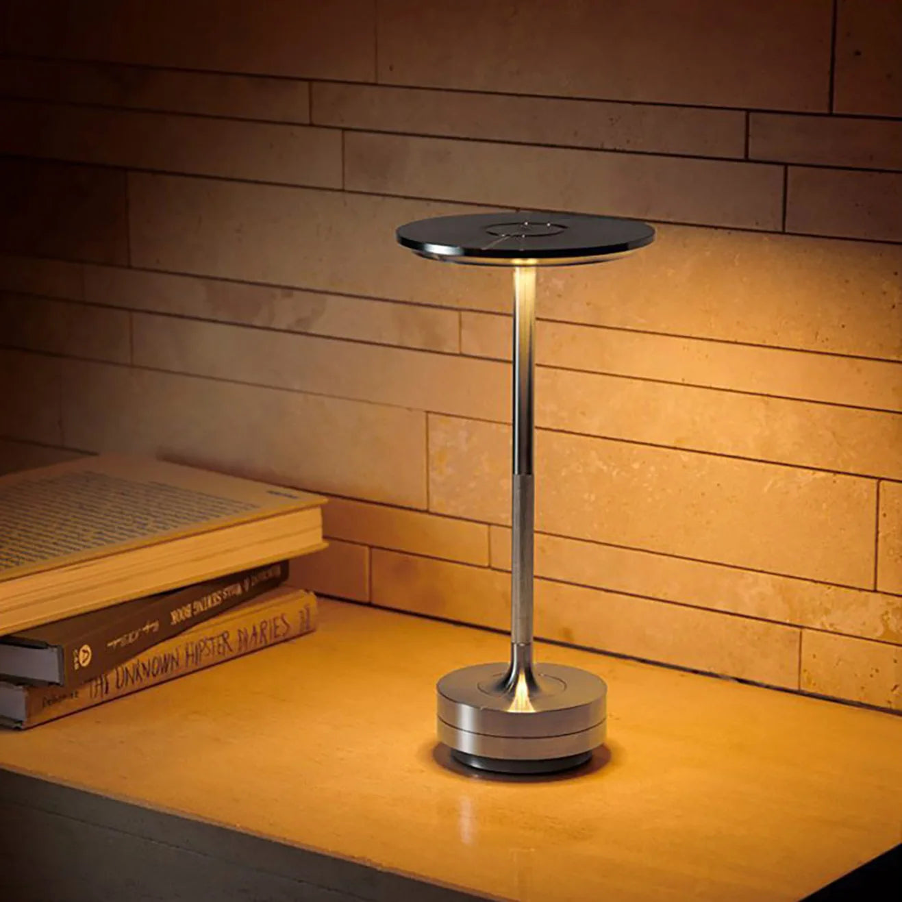 HPH 2 Pack Rechargeable Wireless Table Lamps USB C Bedroom