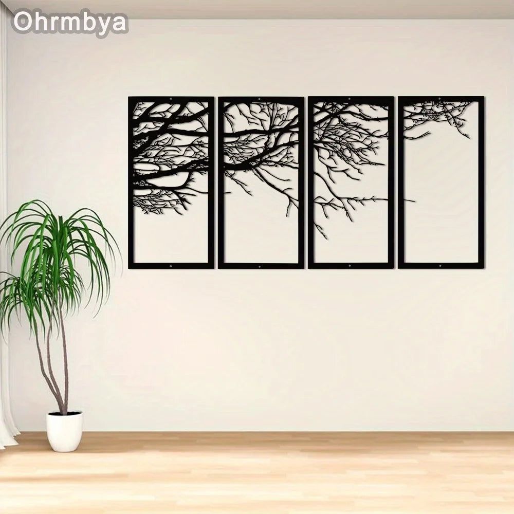 Hign-concerned Chemical Ohrmbya Tree of Life Metal Wall Art