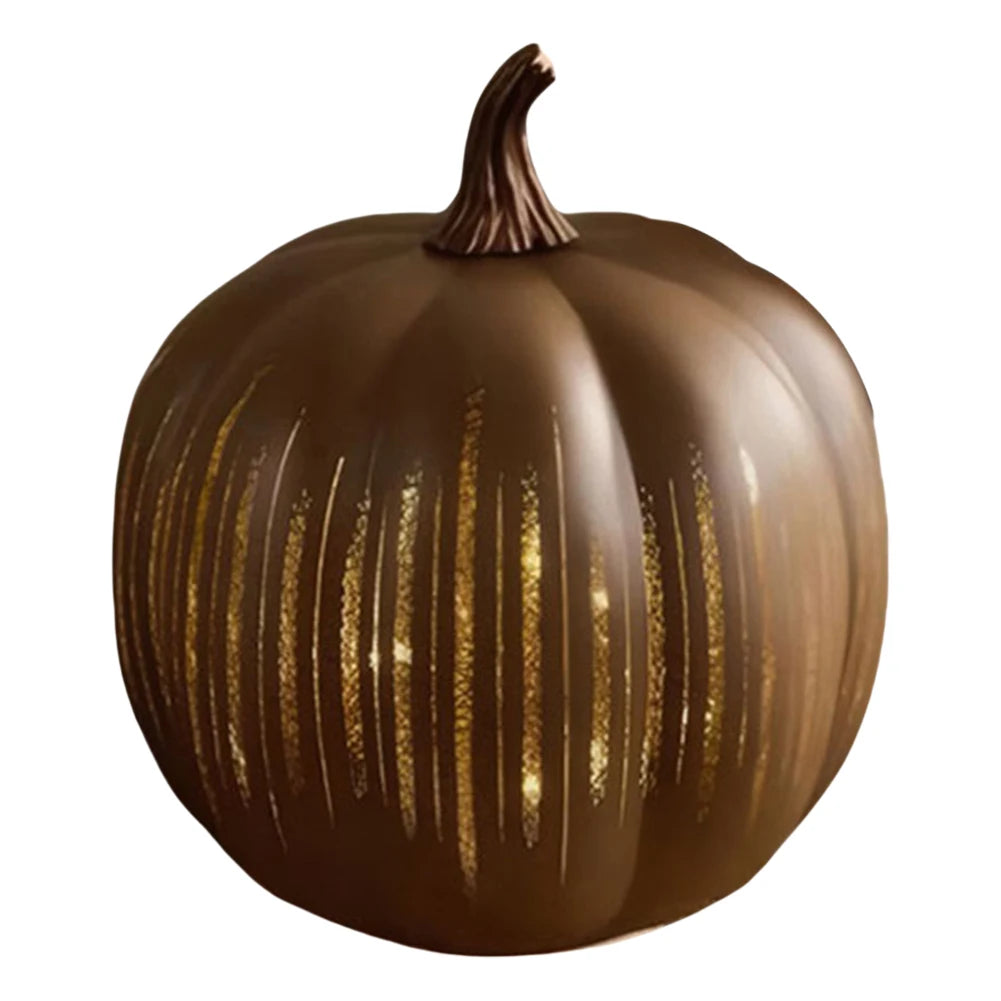 Twinkle Light Pumpkins With Timer Halloween Glass Lamp