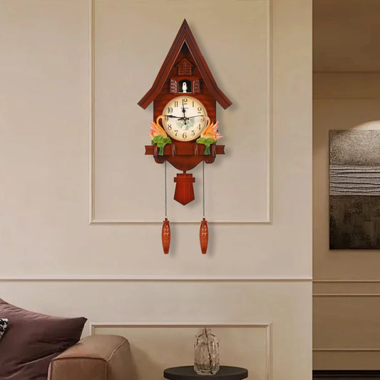 Feature Modern Wall Clock Living Room Plastic Silent